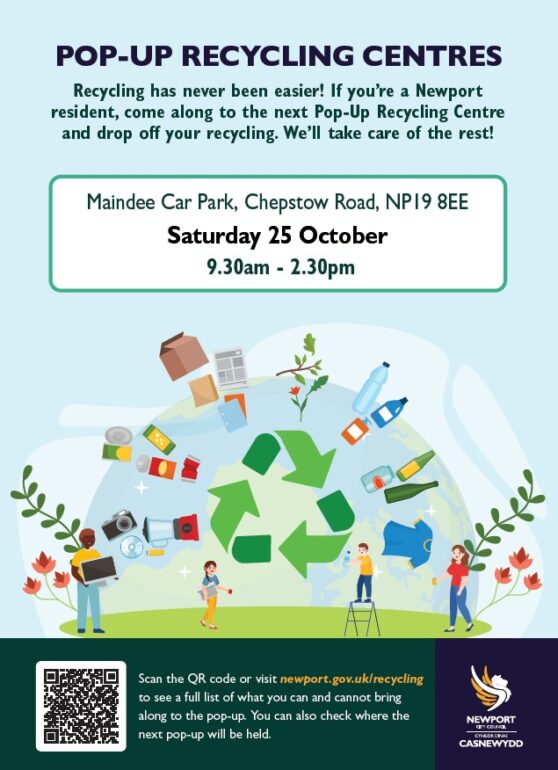 Pop up Recycling centre flyer